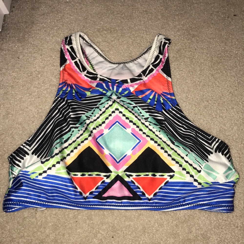 Patterned halter top
